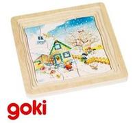 Puzzle éducatif en Bois 48 pcs Apprendre les saisons 4 couches Enfant 3 ans + G