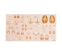 Puzzle éducatif en bois - les empreintes des animaux