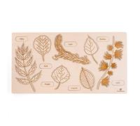 Puzzle éducatif en bois - les feuilles et fruits des arbres modèle 2