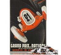Puzzle éducatif en Carton de qualité supérieure pour Adultes et Enfants, Grand Prix des Nations Automobile de Genève, 1 000 pièces (38 x 26 cm), Cadeau de Noël