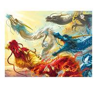Puzzle Educatif Enfant 2000 pièces Dragon oriental ancien Puzzle 2000 pièces 70X100cm（27.55 * 39.37inch）