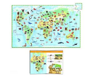 Puzzle Éducatif Observation 100 pièces : Les Animaux du Monde