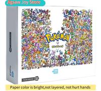 Puzzle éducatif Pokémon Collage Anime Nouveau Style, Défi Difficile, Loisirs et Décompression 1000pcs-50x70cm
