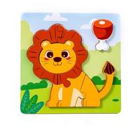 Puzzle éducatif pour enfants avec formes d'animaux et jeu de reconnaissance des aliments pour coordination cognitive et œil-main, puzzles de voyage transportables pour enfants