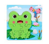 Puzzle éducatif pour enfants avec formes d'animaux et jeu de reconnaissance des aliments pour coordination cognitive et œil-main, puzzles de voyage transportables pour enfants