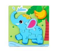 Puzzle éducatif pour enfants avec formes d'animaux et jeu de reconnaissance des aliments pour coordination cognitive et œil-main, puzzles de voyage transportables pour enfants