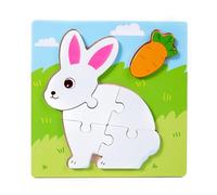Puzzle éducatif pour enfants avec formes d'animaux et jeu de reconnaissance des aliments pour coordination cognitive et œil-main, puzzles de voyage transportables pour enfants