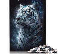 Puzzle éducatif Tigre Blanc Galaxie, Jeu en Carton de qualité supérieure, pour Adultes et Enfants, Cadeau de Noël, 1000 pièces (75 x 50 cm)