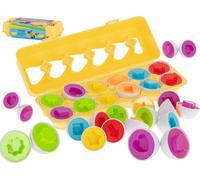 Puzzle éducatif trieur de formes d'œufs 12 pièces