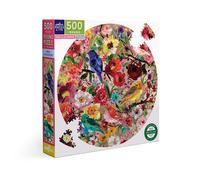 Eeboo – Puzzle Oiseaux & Fleurs – 500 pièces – Carton recyclé – Adulte