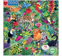 EEBOO - Amazon Rainforest - Puzzle Adulte en Carton 1000 pièces sur la forêt amazonienne - Dimensions 58.5 x 58.5 cm