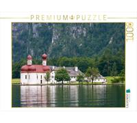 Puzzle · Église de pèlerinage Saint-Barthélemy, Königssee, région de | Berchtesgaden, Bavière, Allemagne · Königssee, région de… · 1000 pièces · Format assemblé 64 × 48 cm · CALVENDO Puzzle