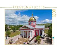 Puzzle · Église orthodoxe Saint-Georges de Kazayak | Un lieu de recueillement et un témoignage de la tradition… · 1000 pièces · Format assemblé 64 × 48 cm · CALVENDO Puzzle