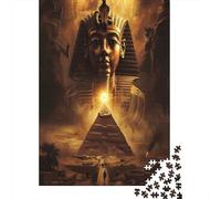 Puzzle Égypte Antique pour Adultes,70x50cm/1000pcs,Jeu ÉduChatif,décoration De La Maison,Art Mystique des Pyramides