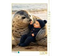 Puzzle · Eine sanfte Berührung | Wo Herzen Wellen schlagen · 1000 pièces · Format assemblé 64 × 48 cm · CALVENDO Puzzle