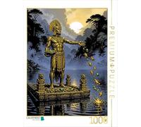 Puzzle · El Dorado | Au cœur de la jungle sud-américaine, le souverain revêtu d'or… · 1000 pièces · Format assemblé 64 × 48 cm · CALVENDO Puzzle