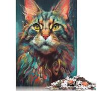 Puzzle El Gato Atento Para adultos y Adolescentes, 1000 piezas, rompecabezas sostenibles, Regalos de Navidad, 1000 piezas (75 x 50 cm)