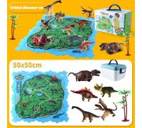 Puzzle Électrique Sur Chenilles De Dinosaure, Jouet De Voiture, Carte De Dinosaure, Jouet Pour Enfants, Assemblage, Train, Montagnes Russes