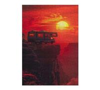 Puzzle Élégant Camper Van Sunset Adventure pour Adultes, Format 300 PCS | Pendant le puzzle : Puzzle pour adultes: activité autour de la table pendant le temps libre.