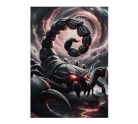 Puzzle Élégant Dark Scorpio Rising pour Adultes, Format 300 PCS