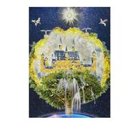 Puzzle Élégant Enchanted Castle in The Sky pour Adultes, 500 PCS | Cadeau puzzle: activité d'intérieur le w nd à la maison.