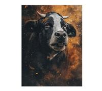 Puzzle Élégant Fire and Fury Bull's Roar pour Adultes, Format 500 PCS
