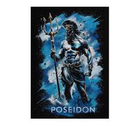 Puzzle Élégant Poseidon Gr od Art Mythology pour Adultes, 300 PCS