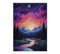 Puzzle Élégant The Sun and The Moon pour Adultes, Format 300 PCS
