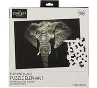 Puzzle Éléphant "1000 Pièces" 48x73cm Noir & Gris Noir G