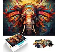 Puzzle éléphant 1000 pièces pour Adultes, Jeu Familial pour soulager Le Stress, Puzzle Difficile, 14,96 po x 20,47 po
