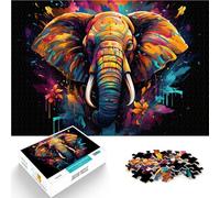 Puzzle éléphant 1000 pièces pour Adultes, Jeux éducatifs, 14,96 po x 20,47 po, pour décoration intérieure, pour Adolescents de 14 Ans et Plus