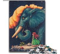 Puzzle éléphant 2000 pièces, Art intéressant, réduction du Stress, avec Père Noël, pour Les 14 Ans (70x100cm)