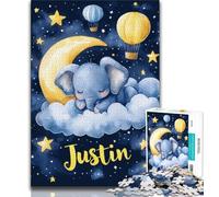Puzzle éléphant endormi 1000 pièces pour Adultes, Jeux d'activités familiales stimulants, Jouet de Bricolage pour décoration Murale (38x26cm)