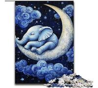 Puzzle éléphant endormi pour Adultes et Adolescents, Puzzle intéressant pour réduire Le Stress et interagir avec Les Parents (26x38cm)