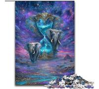 Puzzle éléphant Magique pour Adultes, 1000 pièces, Jeu Familial Difficile, Anti-Stress, défi Difficile, Superbes Cadeaux et Jouets (50x75cm)