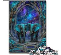 Puzzle éléphant Magique pour Adultes et Adolescents, à partir de 14 Ans, décoration Murale, Cadeau d'anniversaire ou Cadeau Unique (70x100cm)