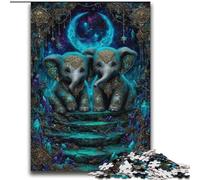 Puzzle éléphant mystérieux pour Adultes, 2000 pièces, Jeu Difficile et Stimulant, idéal pour Un Anniversaire, Une fête ou Une décoration Murale (70x100cm)