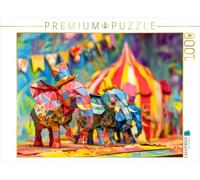 Puzzle · Éléphants de Cirque en Papier | Éléphants de cirque en papier · 1000 pièces · Format assemblé 64 × 48 cm · CALVENDO Puzzle
