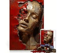 Puzzle Elle a sculpté dans Le Mur pour Adolescents, 1000 pièces, Jeu de logique Fine, Passe-Temps Calme, pièce de Collection Artistique aux Bords Nets 38x26cm