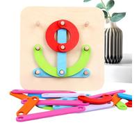 Puzzle Empilable Avec Lettres Alphabet - Activités De Tri Des Couleurs, Ensemble De Tablettes En Bois | Jouet De Reconnaissance De Forme Pour L'apprentissage Précoce, Jeu Pour Le Svi