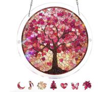 Puzzle en acrylique 83 pièces - Papillons en fleur - Attrape-soleil - Décoration de fenêtre et de jardin - Cadeaux uniques pour maman, femme, épouse, sœur, tante, meilleure amie