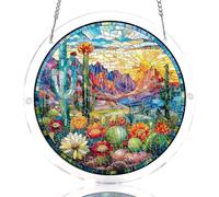 Puzzle en acrylique 83 pièces - Papillons en fleur - Attrape-soleil - Décoration de fenêtre et de jardin - Cadeaux uniques pour maman, femme, épouse, sœur, tante, meilleure amie