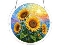 Puzzle en acrylique à suspendre à la fenêtre, 83 pièces de 20 cm, puzzle en acrylique pour vitrail à faire soi-même, kit attrape-soleil, décoration de jardin pour homme et femme, cadeau d'anniversaire