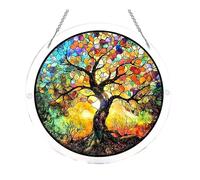 Puzzle en acrylique, attrape-soleil, décoration à suspendre pour fenêtre en vitrail, attrape-soleil en acrylique avec cadre et chaîne, cadeau d'art de fenêtre à faire soi-même pour maman et amis, fête