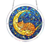 Puzzle en acrylique, attrape-soleil, décoration à suspendre pour vitrail, attrape-soleil en acrylique avec cadre et chaîne, cadeau d'art de fenêtre à faire soi-même pour maman et amis, fête des mères