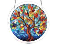 Puzzle en Acrylique de 83 pièces, 7,4 Pouces, Attrape-Soleil | Pendentif de décoration de fenêtre for la maison, article de jardin(Color 13)