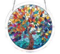 Puzzle en Acrylique de 83 pièces, 7,4 Pouces, Attrape-Soleil | Pendentif de décoration de fenêtre for la maison, article de jardin(Color 12)