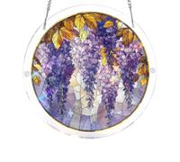 Puzzle en Acrylique de 83 pièces, 7,4 Pouces, Attrape-Soleil | Pendentif de décoration de fenêtre for la maison, article de jardin(Color 16)