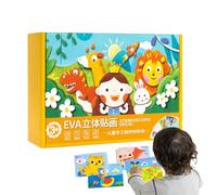 Puzzle en Autocollants Mousse 3D - Jeu Éducatif Amusant De 12 Pièces,Puzzles en Mousse pour | pour Bureau Noël Projet Artistique École Maison Fête Loisir Temps Libre