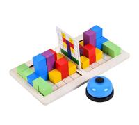 Puzzle En Bloc De Bois 3d Interactif Parent-Enfant, Jouets Créatifs Et Éducatifs Avec Cloche Pour Enfants